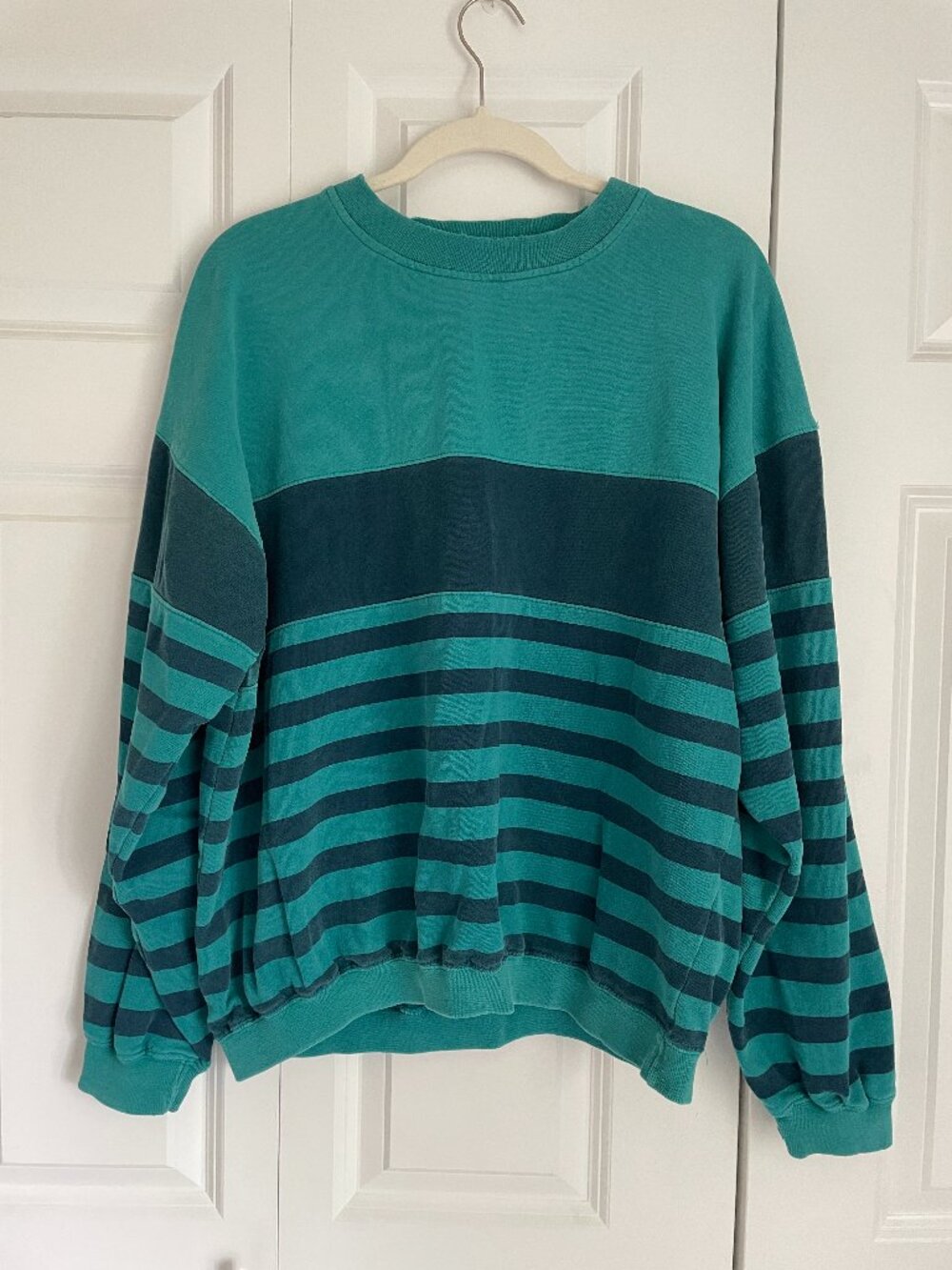Vintage Dockers Sweatshirt Size Large Blue 90s Striped